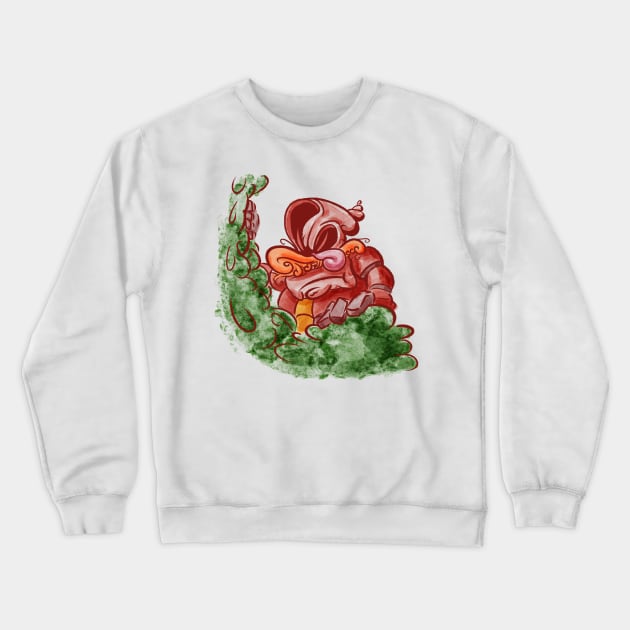 Sneaky Robotnik Crewneck Sweatshirt by Kinpraw